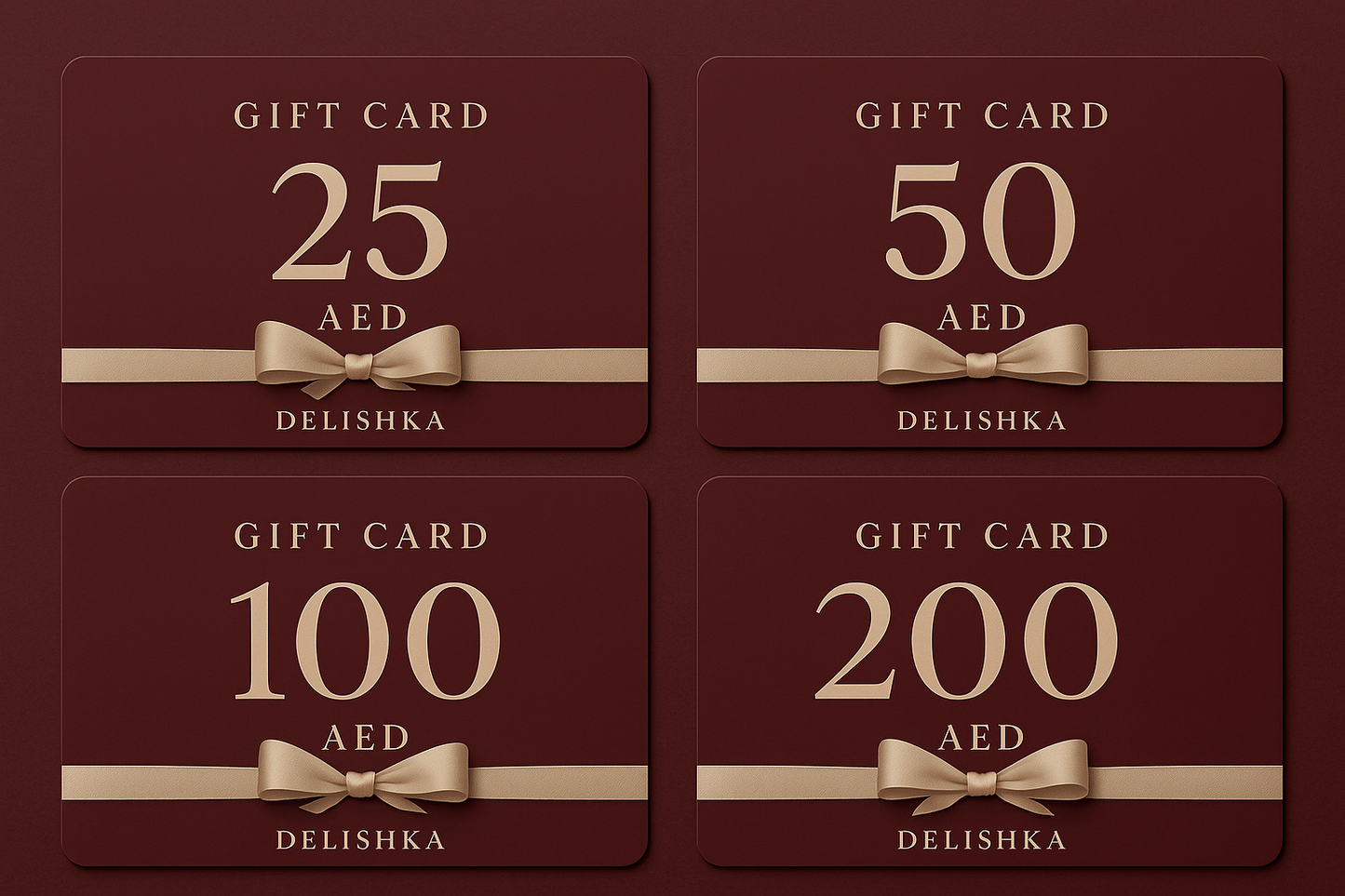 Delishka gift cards